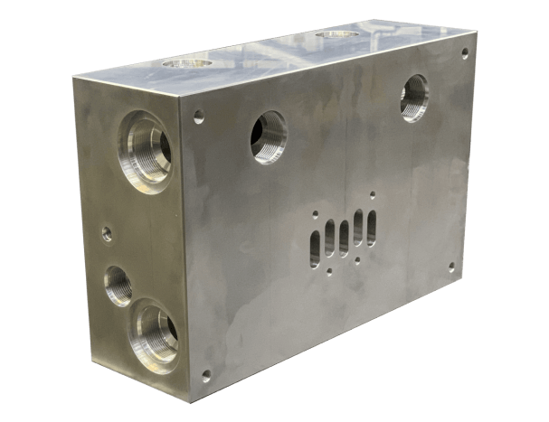 Horizontal Milling of an Aluminum Medical Manifold